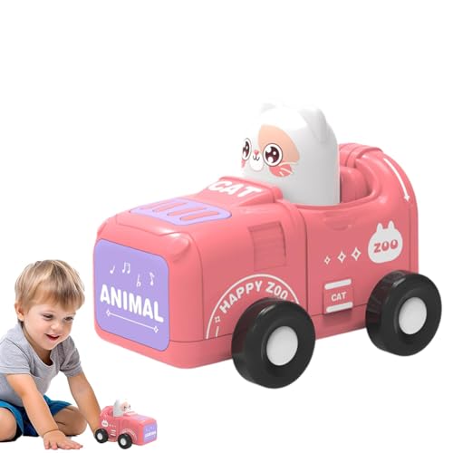 mivceklw Press and Go Car Toys, Toddler Inertia Vehicles, Friction-Powered Cartoon Animal, Easy Push and, Fun Race for Boys and Girls Ages 1-3 9x7x7.5cm Multicolor von mivceklw