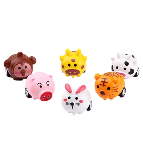 mivceklw Pullback Tierautos, Cartoon-Fahrzeug-Set, niedliches Spielset für Babys, Kinder, Teenager, Sons und Töchter, ideal für Geburtstag und Kindertag, 3,9 x 3,8 x 3,8 cm mivceklw Pullback Tierautos, Cartoon-Fahrzeug-Set, niedliches Spielset für Babys, Kinder, Teenager, Sons und Töchter, ideal für Geburtstag und Kindertag, 3,9 x 3,8 x 3,8 cm von mivceklw