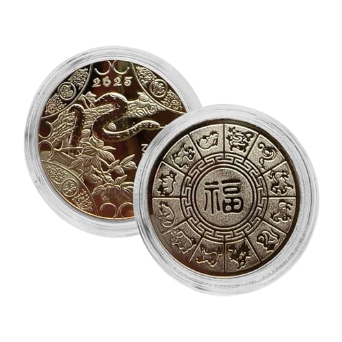 mivceklw Snake Year Coin, Limited Edition Coin, Collectible New Year Coin, Commemorative Coin for Kids, Snake Coin for Friends, Coin, Retro Chinese Coin, New Year Coin Gift, Snake Coin, mivceklw Snake Year Coin, Limited Edition Coin, Collectible New Year Coin, Commemorative Coin for Kids, Snake Coin for Friends, Coin, Retro Chinese Coin, New Year Coin Gift, Snake Coin, von mivceklw