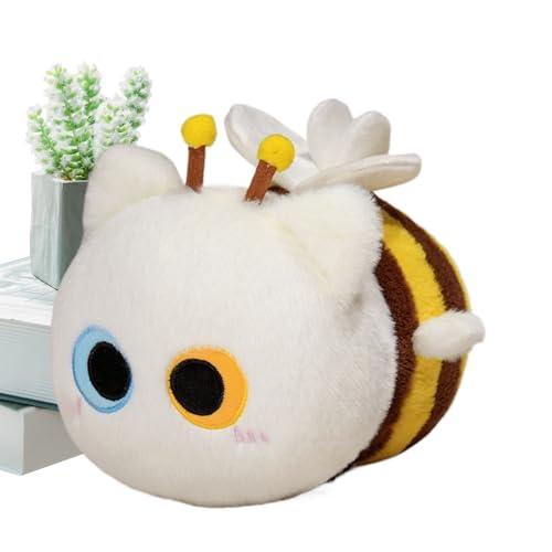 mivceklw Soft Plush Cat Toy, Bee Stuffed Animal, Cute Soft Doll with Adorable Hybrid Design and Kid Friendly Material for Bedroom, Car, and Sofa Decorations, 1 Piece von mivceklw