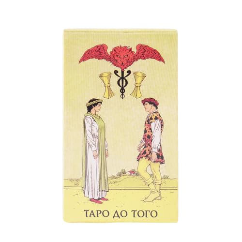 mivceklw Tarot Cards, Beginner Deck, Fortune Telling Game, Easy to Read Guidebook Interactive Tabletop Design for Spiritual Readings Family and Friends, 4,06 x 2,36 Zoll von mivceklw