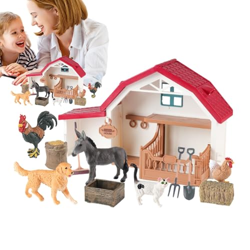 mivceklw Toddler Farm Playset, Outdoor Play Toys, Kids Farm Animal Set with Educational and Developmental Design for Both Indoor or Outdoor Activities, 11.61x3.94x6.97 Inches mivceklw Toddler Farm Playset, Outdoor Play Toys, Kids Farm Animal Set with Educational and Developmental Design for Both Indoor or Outdoor Activities, 11.61x3.94x6.97 Inches von mivceklw
