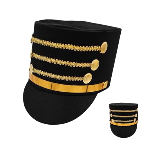mivceklw Toy Soldier Hat, Soldier Band Major Cosplay Accessory Hat, Creative Adults Costume Nutcracker Hat Toy, Performance Gathering Cosplay Hat with Authentic Design for Performance and Gatherings von mivceklw