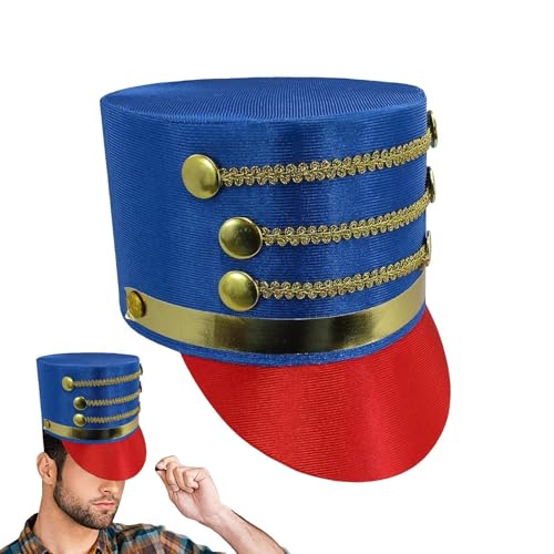 mivceklw Toy Soldier Hat, Soldier Band Major Cosplay Accessory Hat, Creative Adults Costume Nutcracker Hat Toy, Performance Gathering Cosplay Hat with Authentic Design for Performance and Gatherings von mivceklw