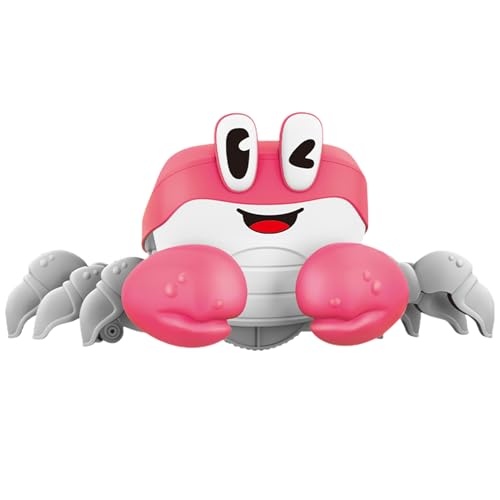 mivceklw Walking Crab Toy, Crawling Sensing Escape, Interactive Developmental Toy, Running Crab for Babies, Stimulating Activity, Made of Safe ABS Material, Color Pink, Yellow, Blue mivceklw Walking Crab Toy, Crawling Sensing Escape, Interactive Developmental Toy, Running Crab for Babies, Stimulating Activity, Made of Safe ABS Material, Color Pink, Yellow, Blue von mivceklw