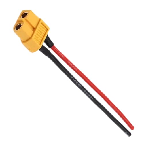 mivceklw XT60 Stecker mit Kabel, Stecker und Buchse, Adapter, Elektronik, Stecker, neue Energie, Drahtgeschwindigkeit für Rc Drohne, Solarpanel, Auto, Batterie und Projekte, 1 Stück mivceklw XT60 Stecker mit Kabel, Stecker und Buchse, Adapter, Elektronik, Stecker, neue Energie, Drahtgeschwindigkeit für Rc Drohne, Solarpanel, Auto, Batterie und Projekte, 1 Stück von mivceklw