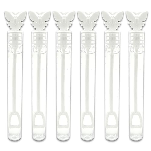 24x Schmetterling Seifenblasen Röhrchen Weiß Wedding Bubbles Hochzeit Mitbringsel Dekoration von mixed24
