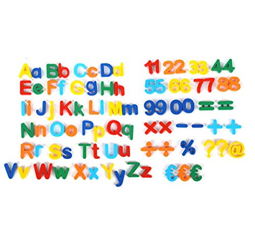 mixed24 Magnetische Buchstaben Zahlen Symbole Set Alphabet Lernspielzeug für Kinder von mixed24
