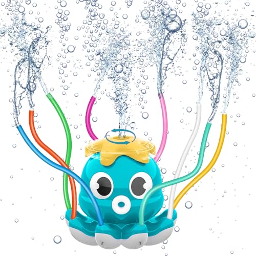 mizikuu Wassersprinkler Kinder Outdoor, Rasensprenger Kinder Sprinkler Spiele Wasserspielzeug Rotierender Spielzeug Wasser Gartensprinkler für Jungen Mädchen für Kinder Im Freien Spielen mizikuu Wassersprinkler Kinder Outdoor, Rasensprenger Kinder Sprinkler Spiele Wasserspielzeug Rotierender Spielzeug Wasser Gartensprinkler für Jungen Mädchen für Kinder Im Freien Spielen von mizikuu