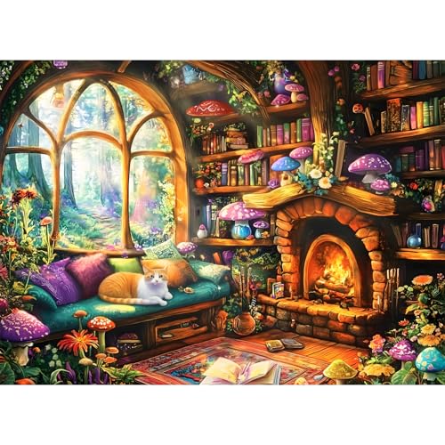 Puzzle mit 300 Teilen für Erwachsene, Frohe Pilzhütte, Puzzle für Erwachsene und Teenager, große Puzzleteile für Kinder im Alter von 8–12 Jahren, herausforderndes 300-teiliges Puzzle für Familie Puzzle mit 300 Teilen für Erwachsene, Frohe Pilzhütte, Puzzle für Erwachsene und Teenager, große Puzzleteile für Kinder im Alter von 8–12 Jahren, herausforderndes 300-teiliges Puzzle für Familie von mjyphdm