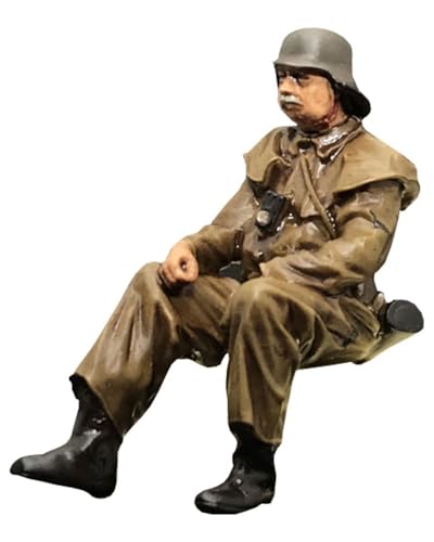 Feuerwehrmann DDR Beifahrer, Modellbahnfigur handbemalt, Spur 0 (Null), 1:45 von modellbahn-exklusiv