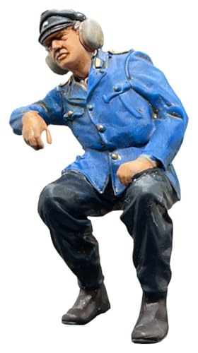 Lokführer Öl DR, Modellbahnfigur handbemalt, Spur 0 (Null), 1:45 von modellbahn-exklusiv