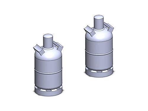 modellbahn-exklusiv Gasflasche 5 kg, 2 Stück, Spur H0, 1:87 von modellbahn-exklusiv