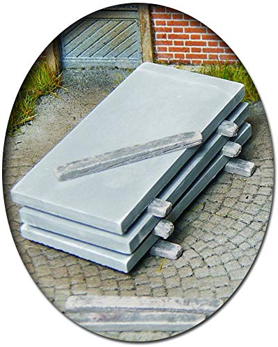 modellbahn-exklusiv Juweela 24220 - Betonplatten als Ladegut, 10 Stück, Spur 0 (Null), 1:45 von modellbahn-exklusiv