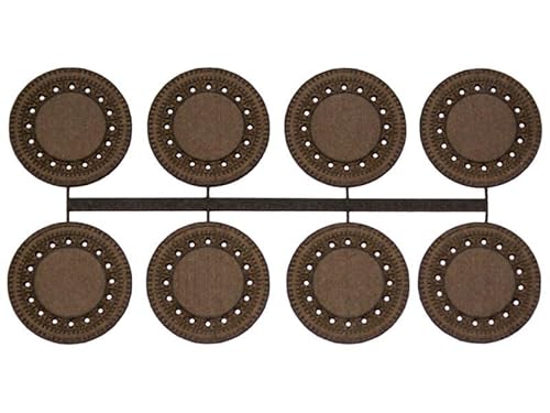 modellbahn-exklusiv Kanaldeckel Lasercut, 8 Stück inkl. Schablone, Spur 0 (Null), 1:45 von modellbahn-exklusiv