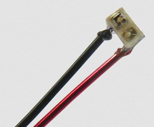 modellbahn-exklusiv SMD LED 0201 mit Kupferlackdraht rot von modellbahn-exklusiv