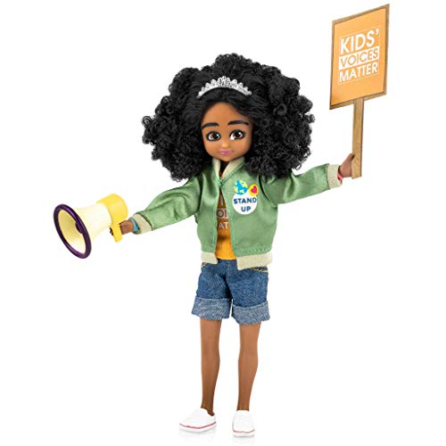Lottie Kid Activist Doll, Cute Black Dolls for Girls & Boys Outfit, Doll On A Mission!, for 6 Year Old and up! Cute Black DOLL Inspired by real-Life Kid Activist, Mari Copeny. Wears von Lottie