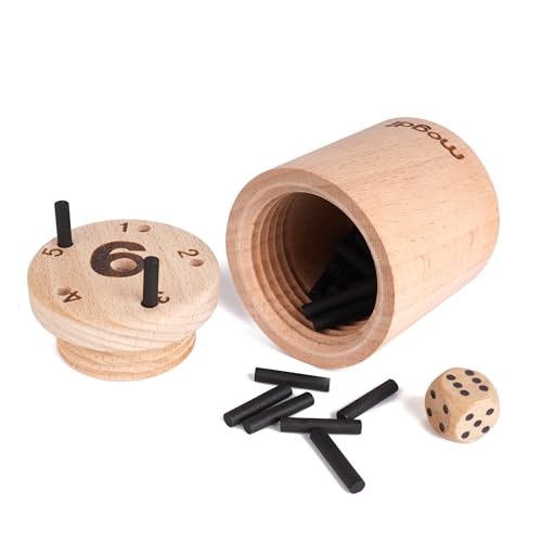Premium Vollholz 6 gewinnt Super Six Big Mini Reise Spiel Gesellschaftsspiel Brettspiel Mitbring Geschenk Würfelspiel 2-6 Spieler, Kinder leichtes Dübel Stäbchen Spiel - Massive Holz Ausführung Premium Vollholz 6 gewinnt Super Six Big Mini Reise Spiel Gesellschaftsspiel Brettspiel Mitbring Geschenk Würfelspiel 2-6 Spieler, Kinder leichtes Dübel Stäbchen Spiel - Massive Holz Ausführung von mogdi