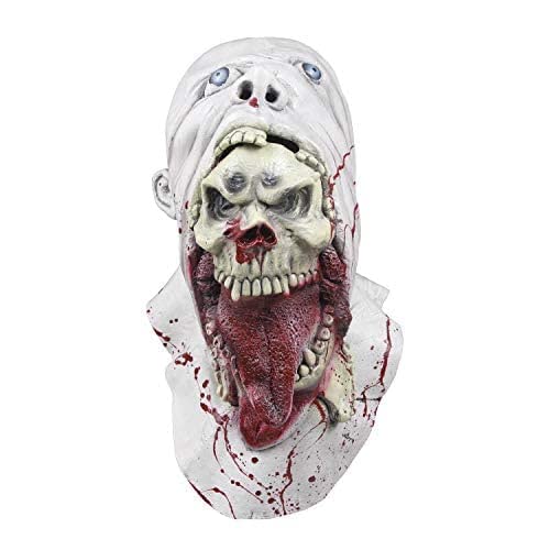 Gruselige Halloween-Zombie-Requisiten, gruselige blutige Zombies mit herausgestreckter Zunge von molezu