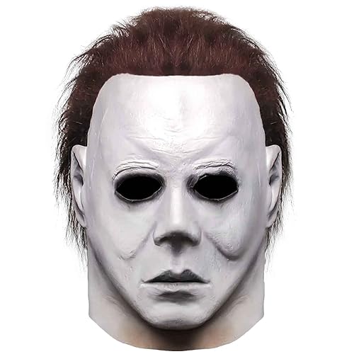 molezu Halloween Michael Myers Maske Kopf Abdeckung Latex Maske Halloween Maske Karneval, Party, Terror Maske, unisex von molezu
