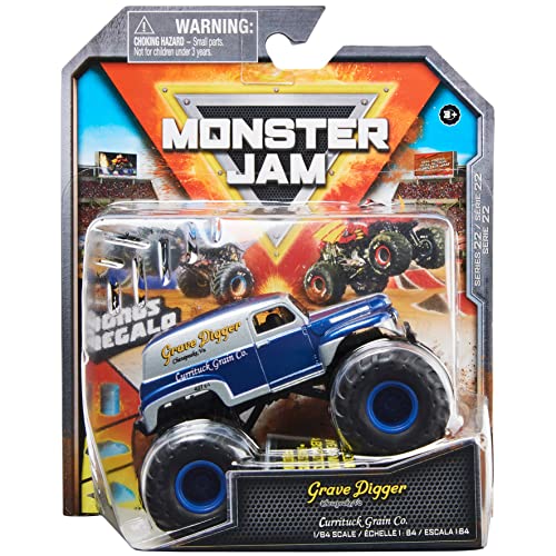 Monster Jam Grave Digger Currituck Grain Co. 1:64 Scale Series 22 Plus Bonus Regalo von monster jam