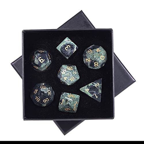 mookaitedecor 7 Stück Kambaba Jaspis Edelstein Polyedrische Würfel Set, Polierte Heilstein DND Würfel für Dungeons und Dragons RPG MTG Tischspiele Rollenspiel Heim Dekoration mookaitedecor 7 Stück Kambaba Jaspis Edelstein Polyedrische Würfel Set, Polierte Heilstein DND Würfel für Dungeons und Dragons RPG MTG Tischspiele Rollenspiel Heim Dekoration von mookaitedecor