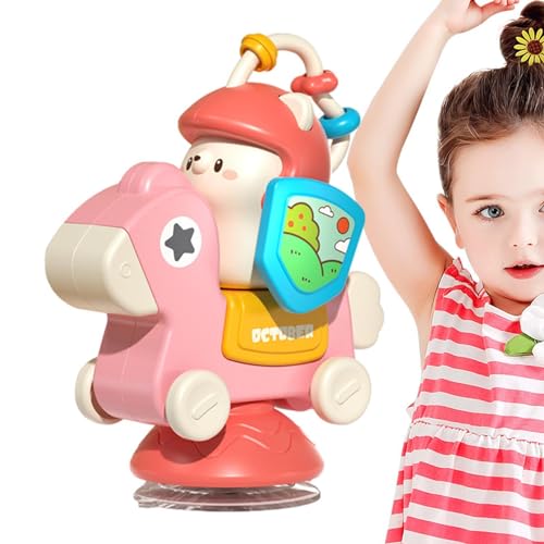 moonyan Hochstuhlspielzeug mit Saugnapf - Hochstuhl-Karussell-Spielzeug,Interaktives Entwicklungs-Tablett für Kleinkinder, sensorische Entwicklung, Tablett-Spielzeug für Kleinkinder, Geschenke für von moonyan