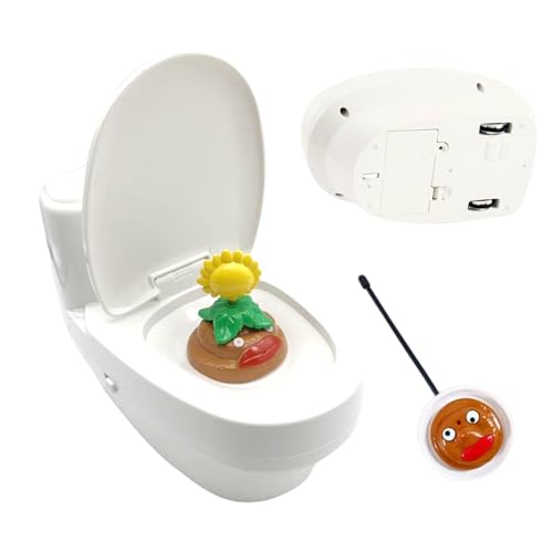 moonyan Squirt Toilettenwasser-Streichspielzeug, Toilettenstreichspielzeug | Kniffliges Toilettenspielzeug,Toilettenspielzeug mit Fernbedienung, wiederaufladbarer Streich-Squirt-Schließhocker, von moonyan
