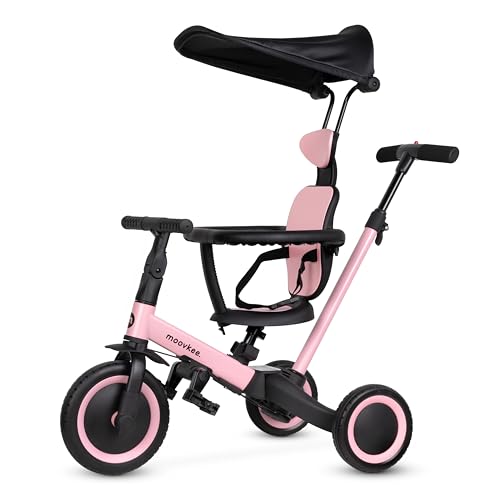 moovkee Dreirad ab 1 Jahr mit Schubstange 6in1 - Kinderdreirad mit Sonnendach - Dreirad mit Schiebestange - Fahrrad für Kinder bis 5 Jahre moovkee Dreirad ab 1 Jahr mit Schubstange 6in1 - Kinderdreirad mit Sonnendach - Dreirad mit Schiebestange - Fahrrad für Kinder bis 5 Jahre von moovkee.