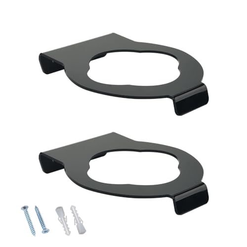 mophrati 1 Set Fußballhalter Stabiles Premium Material Glatte Oberfläche Bälle Racks Praktischer schwarzer Mode Ball Präsentationsständer, Schwarz von mophrati