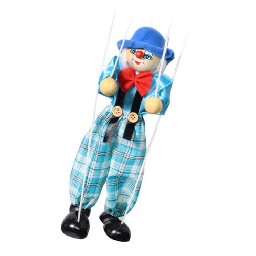 mophrati Pull Line Marionettenpuppe, Bunte Gelenkgeschenke, Handmarionettenspielzeug, interaktives Kinderübungsclown Handwerksspielzeug, Blau mophrati Pull Line Marionettenpuppe, Bunte Gelenkgeschenke, Handmarionettenspielzeug, interaktives Kinderübungsclown Handwerksspielzeug, Blau von mophrati