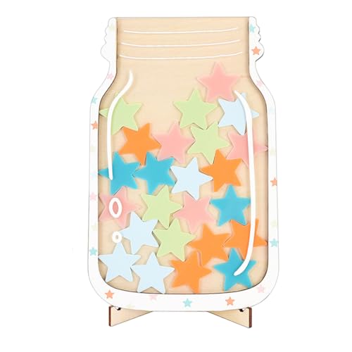 mophrati Sichere, Exquisite Handwerks Belohnungstabellen für Kinder, Verhaltensholz Belohnungstabelle für Kinder, Training, Belohnungstabelle, wiederverwendbar, Typ 1 von mophrati