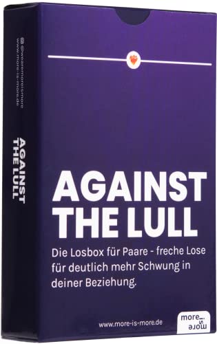 more is more Against The Lull - die Losbox für Paare - freche Lose für deutlich mehr Schwung in deiner Beziehung | Spiel für Paare, Geschenk für Jahrestag, Geburtstag oder Valentinstag more is more Against The Lull - die Losbox für Paare - freche Lose für deutlich mehr Schwung in deiner Beziehung | Spiel für Paare, Geschenk für Jahrestag, Geburtstag oder Valentinstag von more is more