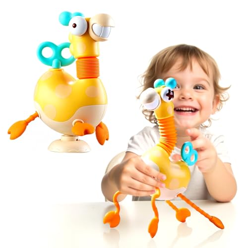 Giraffe Saugnapf Spielzeug Halter für Hochstuhl,Kinderwagen Babyspielzeug 6-18M+& Kleinkinder, Bestes Busy Montessori Silikon Spielzeug Keep from Falling,Ideal für Restaurant & Autositz Flugzeugreisen Giraffe Saugnapf Spielzeug Halter für Hochstuhl,Kinderwagen Babyspielzeug 6-18M+& Kleinkinder, Bestes Busy Montessori Silikon Spielzeug Keep from Falling,Ideal für Restaurant & Autositz Flugzeugreisen von morkka