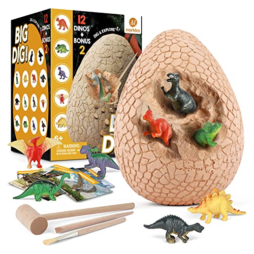 morkka 12 Stück Dinosaurier Eier Party Supplies Spielzeug Spiele Fossilien Dino Eier Dig Kit Dino Eier Ausgraben Dinosaurier Party Favors STEM Science Spielzeug für Kinder im Alter von 4 + (XX-Large) morkka 12 Stück Dinosaurier Eier Party Supplies Spielzeug Spiele Fossilien Dino Eier Dig Kit Dino Eier Ausgraben Dinosaurier Party Favors STEM Science Spielzeug für Kinder im Alter von 4 + (XX-Large) von morkka