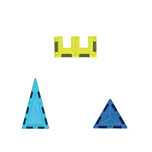 morkka Magnetische Bausteine, STEM Spielzeug für Kinder 3 4 5 6 7 8 Jahre 3D Lernspielzeug Bausteine Set Konstruktion Blöcke Geschenk für 3-12 Jungen und Mädchen Orbitalblöcke Gleisbau (Triangle Set) von morkka
