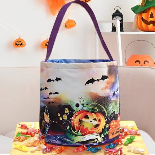 Halloween Süßigkeiten Eimer,Halloween Eimer mit Licht,Halloween Kürbisbeutel Süßes Oder Saures Taschen für Halloween Snacks Goodie Süßigkeiten Halloween Party Gefälligkeiten-Halloween Deko (Lila) Halloween Süßigkeiten Eimer,Halloween Eimer mit Licht,Halloween Kürbisbeutel Süßes Oder Saures Taschen für Halloween Snacks Goodie Süßigkeiten Halloween Party Gefälligkeiten-Halloween Deko (Lila) von morxinle