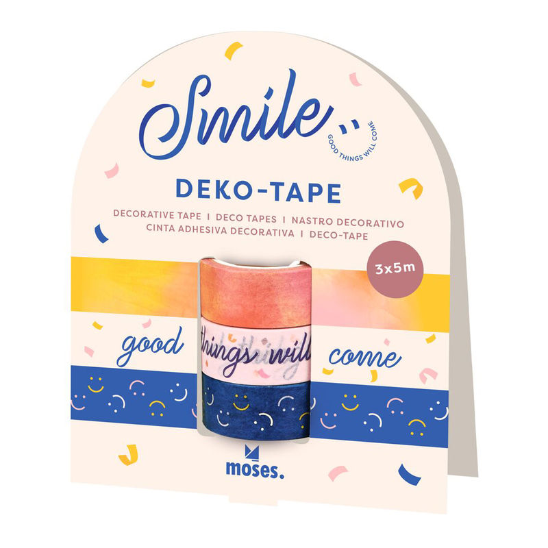 Deko-Tape SMILE 3er-Set von moses Verlag