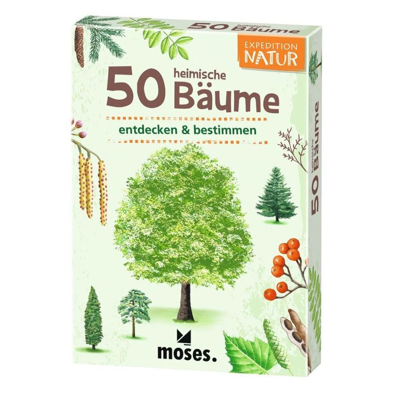 Kartenset - 50 HEIMISCHE BÄUME – entdecken & bestimmen von moses Verlag