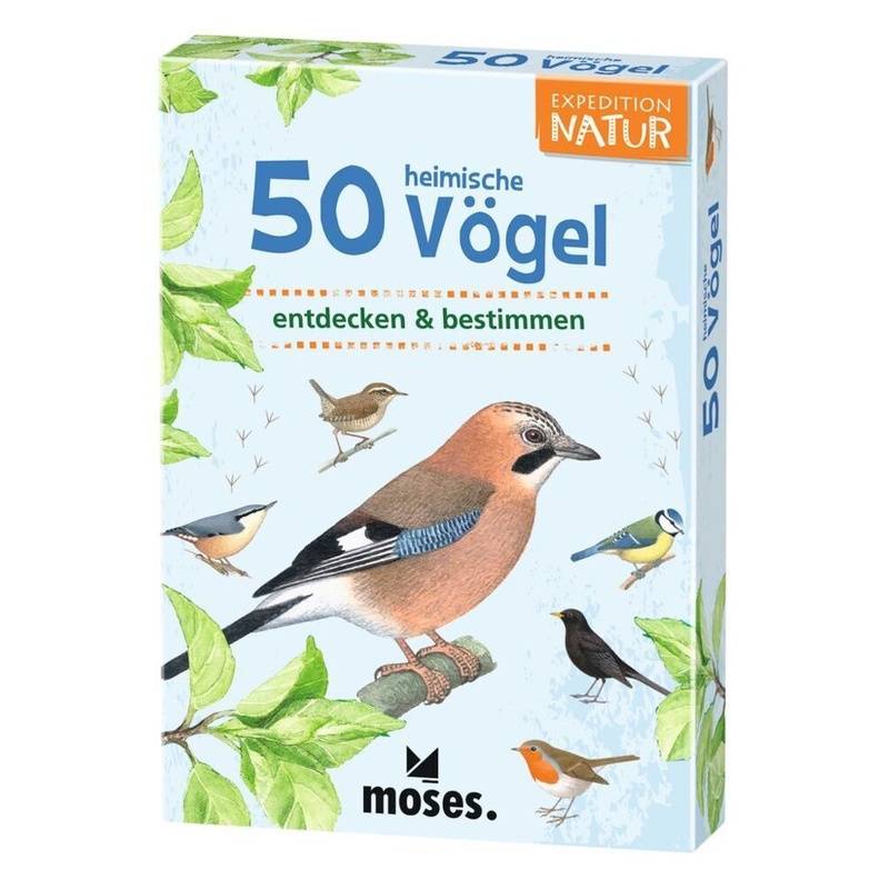 Kartenset "50 heimische Vögel" von moses Verlag