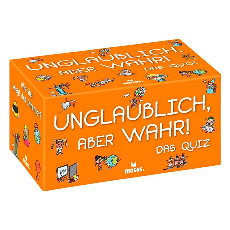 Quiz-Spiel UNGLAUBLICH, ABER WAHR! in bunt von moses Verlag