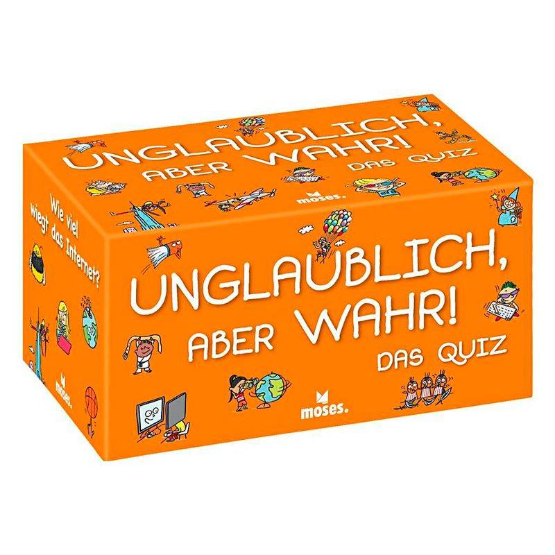 Quiz-Spiel UNGLAUBLICH, ABER WAHR! in bunt von moses Verlag