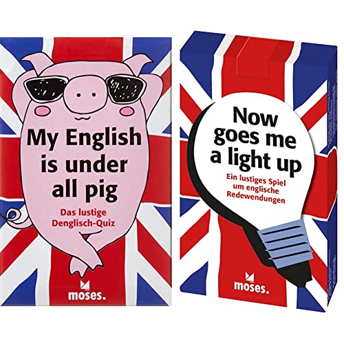 My English is under all pig: Das lustige Denglish-Quiz & moses. now goes me a light up | Lustiges Spiel um englische Redewendungen von moses