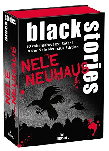 moses. Verlag GmbH 90074 stories Nele Neuhaus Edition - Das Spiel, 50 rabenschwarze Rätsel aus dem Reich der Krimiautorin, Das Krimi Kartenspiel von moses