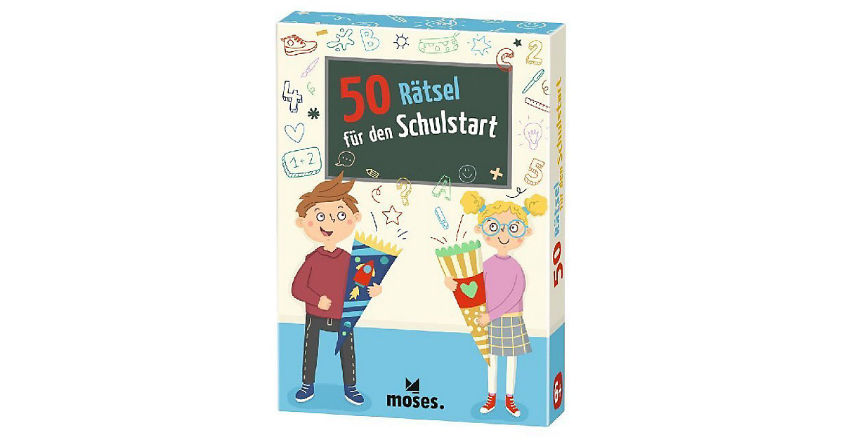 50 Rätsel den Schulstart (Kinderspiel)  Kinder von moses. Verlag