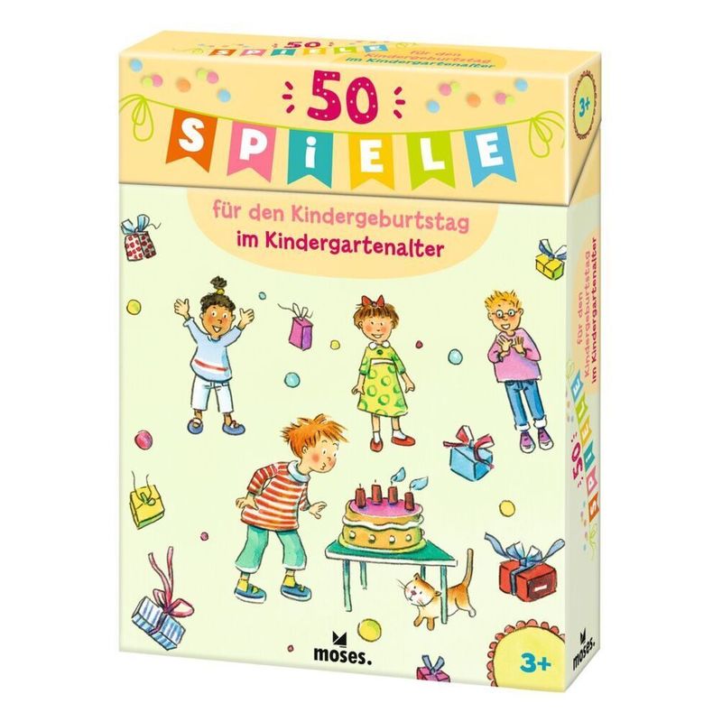 50 Spiele für den Kindergeburtstag im Kindergartenalter von moses. Verlag