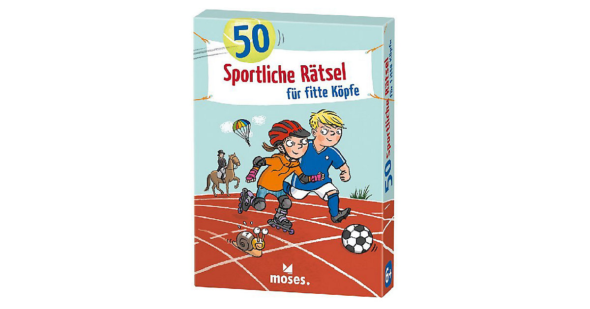 Buch - 50 sportliche Rätsel fitte Köpfe Kinder Buch - 50 sportliche Rätsel fitte Köpfe Kinder von moses. Verlag