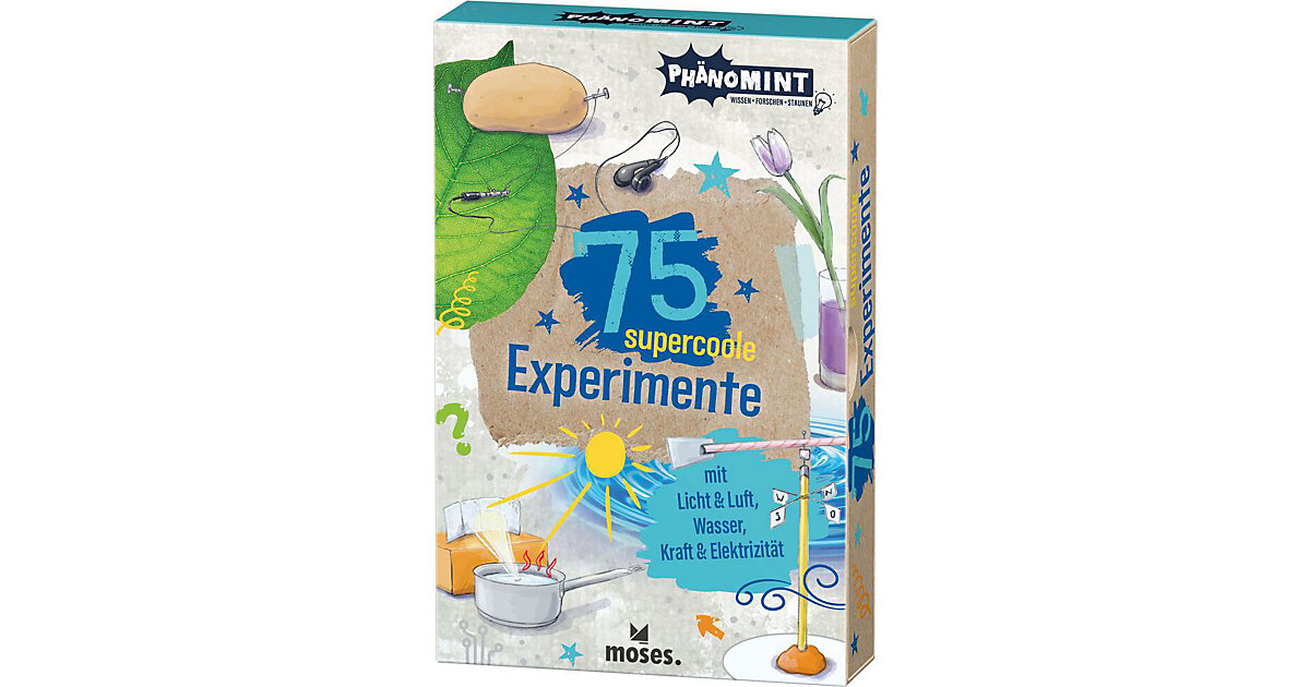 Buch - PhänoMINT 75 supercoole Experimente mit Licht & Luft, Wasser, Kraft & Elektrizität Buch - PhänoMINT 75 supercoole Experimente mit Licht & Luft, Wasser, Kraft & Elektrizität von moses. Verlag