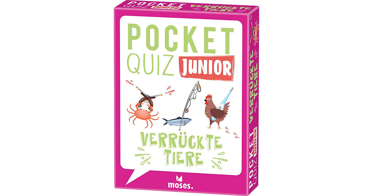 Buch - Pocket Quiz junior Verrückte Tiere von moses. Verlag