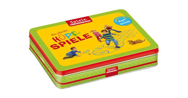 Die schönsten Hüpfspiele, Box von moses. Verlag